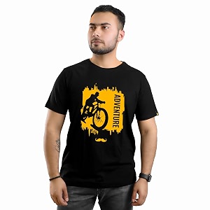 Adventure Printed Round Neck Cotton Men T-Shirt