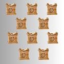 The Advitya Brass Deepak/Diya for Pooja, Puja Diya, Pooja Oil Lamp, Diwali Gift (Tulsi Diya) (10)