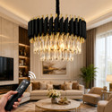 Adwait 300MM Black Gold Moving chandelier. Chandelier