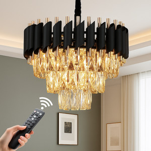Adwait 400MM Black Gold Moving chandelier Chandelier