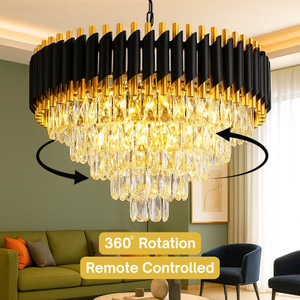 Adwait 800MM Black Gold Moving chandelier Chandelier