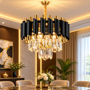 adwait adwait crystal gold polish metal 400mm hanging pendant jhoomar chandelier ceiling lamp
