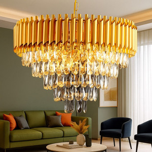 Adwait Crystal Chandelierl Hanging Ceiling Pendant Jhoomer