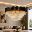 Adwait Crystal Polish Metal 600mm Chandelier Light