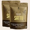 Adya Organics Chana Sattu Powder 1 kg | Stone-Ground & Iron-Roasted | Organic Sattu for Drinking | High Protein, Gluten-Free, Low GI | Traditional Bihar Sattu (500gm x 2)