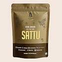 Adya Organics Chana Sattu Powder 500g | Stone-Ground & Iron-Roasted | Organic Sattu for Drinking | High Protein, Gluten-Free, Low GI | Traditional Bihar Sattu