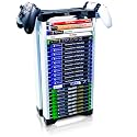 ADZ Universal Game Holder – 23 Game Storage Tower Rack for PS2 PS3 PS4 PS5 PSP Xbox 360 Xbox One Series X Wii Switch Games DVD and Blu-Ray Disks. Includes 2 Controller Mounts (White)