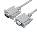 DB9 RS232 9 PIN Male To 9 pin Female Serial Cable Converter Extension Cable for Data Communication (3 Meter)