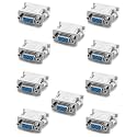 DVI VGA Adapter DVI-I 24+5 Male to VGA HD15 Female Adapter Computer, PC Host, Laptop, Graphics Card to HDTV, LG HP Dell Monitor and Projector (Pack of 10)