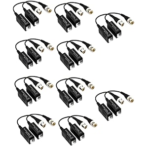 passive hdcvi-transceiver single chennel cctv camera video balun for ahdhdcvihdtvi pack of 10