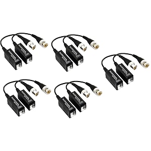 passive hdcvi-transceiver single chennel cctv camera video balun for ahdhdcvihdtvi pack of 5