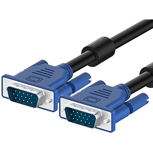 vga to vga cable 15 meter support pcmonitorlcdled plasma projector tft vga to vga converter adapter cable pack of 2blue