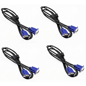 vga to vga cable 15 meter support pcmonitorlcdled plasma projector tft vga to vga converter adapter cable pack of 4