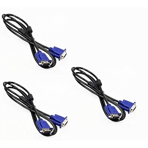 vga to vga cable 15 meter support pcmonitorlcdled plasma projector tft vga to vga converter adapter cable pack of 3