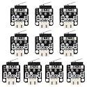 10pcs Micro Mechanical Switch 3D Printer Part End Stop Limit Switch 3 Pin Compatible with CNC RAMPS 1.4 RepRap 3D Printer CR-10 10S,S4,S5,Ender 3/Ender 3 Pro/Ender 3 V2