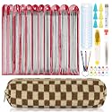 Aeelike Double Pointed Knitting Needles Set, Short Straight Needle, 11 Size