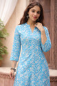 AEESHA COLLECTION Women Printed Floral Print Frontslit