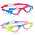 Aegend Swim Goggles for Kids 3-14 Anti-Fog Anti-Leak Goggles for Swimming