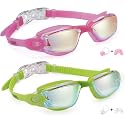 Aegend Swim Goggles for Kids 3-14 Anti-Fog Anti-Leak Goggles for Swimming