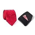Men's Necktie, Card Holder Set 1891 TW Red