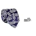 Men's Necktie, Cufflink Set 1988 TC Blue