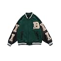 Aelfric Eden Men's Motorcycle Jacket Blackair Moto Varsity Baseball Jacket Women Vintage Coats