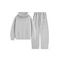 Aelfric Eden Sweatsuits Women 2 Piece Outfit Fall Fleece Tracksuit Matching Oversized Hoodies Baggy Sweatpants Set