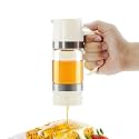 Aelga Honey Dispenser No Drip 9 oz Glass Honey Jar with Handle &amp; Base