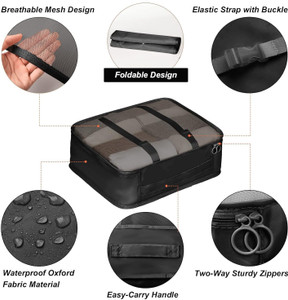 aepigo 7pcs set travel organizer packing travel toiletry kit multicolor