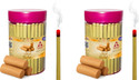 Aereoday Sandal (Chandan) Dhoop Stick (Incense Stick) Pack of 200 gm (100+100) Fragrance Sandal (Chandan)