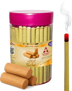 aereoday sandal chandan dhoop sticks incense sticks pack of 100 gram fragrance sandal chandan