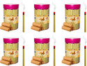 Aereoday Sandal Dhoop Sticks (Incense Sticks) Pack of 600 gram (6 x 100) Fragrance Sandal (Chandan)