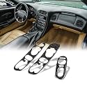 AeroBon Real Carbon Fiber Switch Panel Trim for 1997-2004 Corvette C5