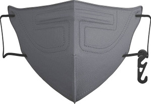 aerofusion fusion flo ff 3065 reusable cloth mask with melt blown fabric layer grey free size pack of 10