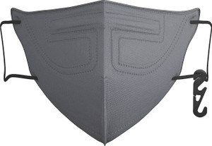 aerofusion fusion flo ff 3065 reusable cloth mask with melt blown fabric layer grey free size pack of 20
