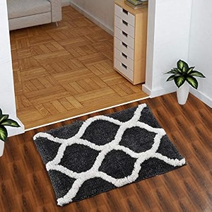 aerohaven glorious super soft microfiber designer anti slip bathmat grey 40 x 60 cm