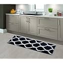 AEROHAVEN™ Glorious Super Soft Microfiber Designer Anti Slip Bathmat - BM - 14 (Navy, 50 cm x 180 cm(Runner))