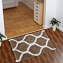 AEROHAVEN™ Glorious Super Soft Microfiber Designer Anti Slip Bathmat (Coffee, 40 x 60 cm)