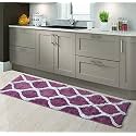AEROHAVEN™ Glorious Super Soft Microfiber Designer Anti Slip Bathmat - BM - 14 (Wine, 50 cm x 180 cm(Runner))