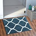 AEROHAVEN™ Glorious Super Soft Microfiber Designer Anti Slip Bathmat - BM - 14 (Teal, 20" x 32" OR 50 cm x 80 cm)