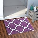 AEROHAVEN™ Glorious Super Soft Microfiber Designer Anti Slip Bathmat (Wine, 40 x 60 cm)
