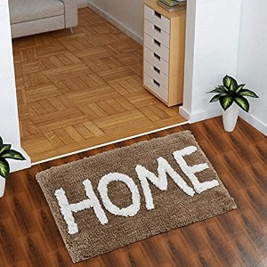 aerohaven glorious super soft microfiber home designer anti slip bathmat - bm18 - 50 cm x 80 cm taupe