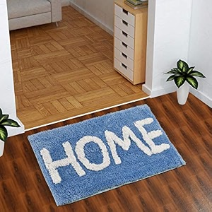 aerohaven glorious super soft microfiber home designer anti slip bathmat - bm18 - 50 cm x 80 cm aqua