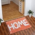 AEROHAVEN™ Glorious Super Soft Microfiber Home Designer Anti Slip Bathmat - BM18 - (40 cm x 60 cm, Peach)