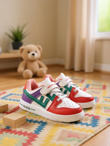 AEROKICK Boys Girls Velcro Sneakers