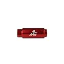 Aeromotive 12316 Filter, In-Line, 100-Micron Stainless Mesh Element, 3/8" NPT Port, Bright-Dip Red, SS Series, 1-1/4" OD