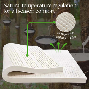 aeronix 100 natural latex luxury soft cooling mattress topper 2 inch king natural latex mattress