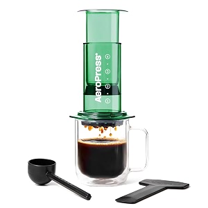 aeropress clear green coffee press french press pour-over amp espresso