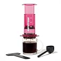 AeroPress Clear Pink Coffee Press, French Press, Pour-Over &amp; Espresso Style