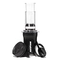 AeroPress Go Plus, Small Portable Coffee Maker Kit, Travel, Camping &amp; Office, All-in-One French Press, Pour-Over &amp; Espresso Style Manual Brewer, 2 Min Brew for Less Bitterness, More Flavor, Cream